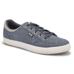 Keds Womens Center II Chambray Sneaker - Navy