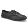 Keds Womens Champion Sneaker - Black Leather 2 Keds Womens Champion Sneaker - Black Leather -Keds WH45780 XXX 1