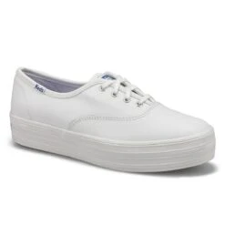 Keds Womens Champion Platform Sneaker- White