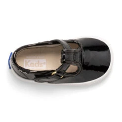 Keds Champion Lace Toe Cap T-Strap -Keds champion lace toe cap tstrap littlekid black patent 4