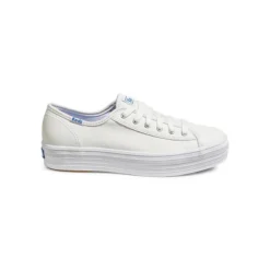 Keds Women's Triple Kick Logo Leather Sneakers