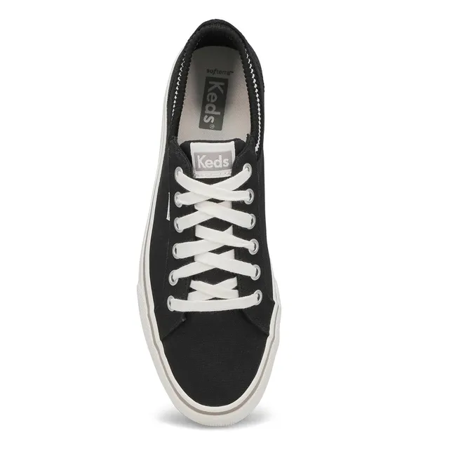 Keds Womens Jump Kick Rib Knit Collar Sneaker - Black 4 Keds Womens Jump Kick Rib Knit Collar Sneaker - Black - Image 2