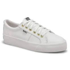 Keds Womens Jump Kick Duo Leather Sneaker