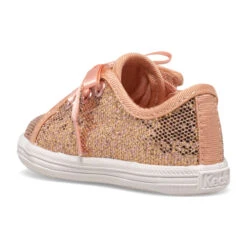 Keds Kickstart Celebrations Crib Sneaker Rose Gold -Keds kickstart celebrations crib sneaker littlekid rose gold rose gold 3